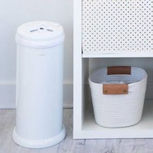 Ubbi Steel Diaper Pail - White